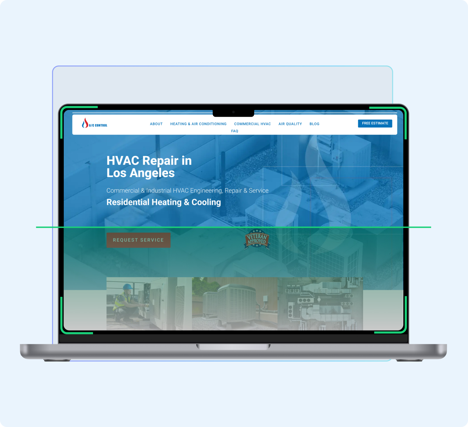 SEO-optimized contractor website preview